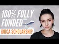 1,000,000₩/month KOICA SCHOLARSHIP • 🇰🇷Study in Korea FOR FREE