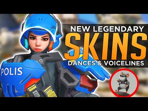 Overwatch: All NEW Anniversary Legendary SKINS, Emotes & Voice Lines!