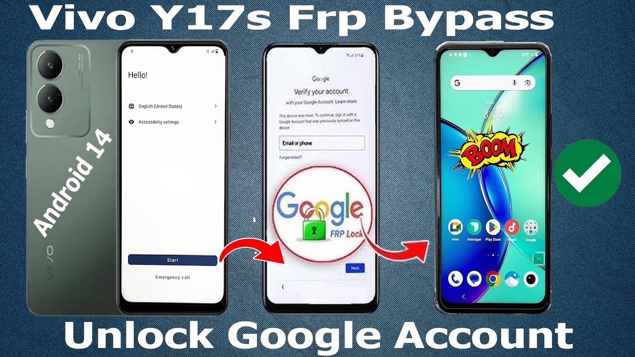 Vivo Y17s (V2310) Frp Bypass Android14 Bypass Google Vivo Y17s (V2310) Frp Bypass Android14 Bypass Google