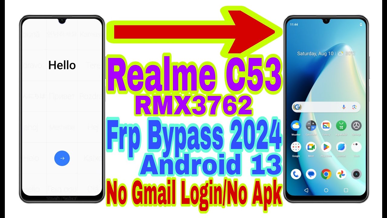 Realme C53 (RMX3762) Android 13 Frp Bypass | New Trick Realme C53 (RMX3762) Android 13 Frp Bypass | New Trick