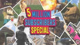 5 Million Subscribers Funny Gaming Montage! (KYR SP33DY 1,000th Video Special!)