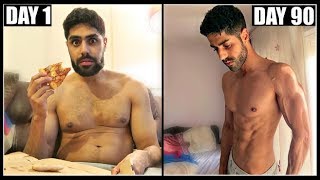 INSANE 90 DAY BODY TRANSFORMATION - FAT TO SHREDDED