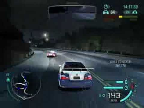 NFS CARBON BMW M3 GTR COP CHASE 1