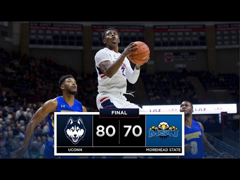 UConn Men's Basketball Highlights v. Morehead State 11/08/2018