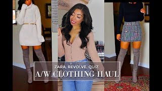 FALL & WINTER CLOTHING HAUL | ZARA, REVOLVE, QUIZ