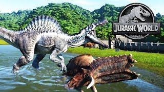 Spinosaurus De Hielo, Dinosaurio Mutante Juric World Evolution