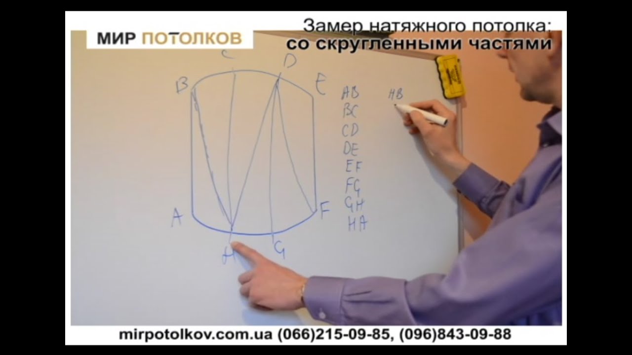 Как сделать замер натяжного потолка Как сделать замер натяжного потолка