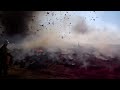 Massive dust devil forms during prescribed burn