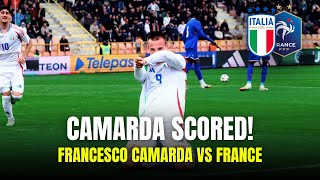 Francesco Camarda Goal Vs France What A Striker 17 Years Old Italy 2X0 France