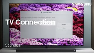 How to connect your Soundbar to a TV using Bluetooth | Samsung US