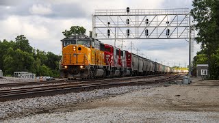 Wamx 6031 And 2 Red Sd60Ms Haul Wsor T018 East Through Rondout