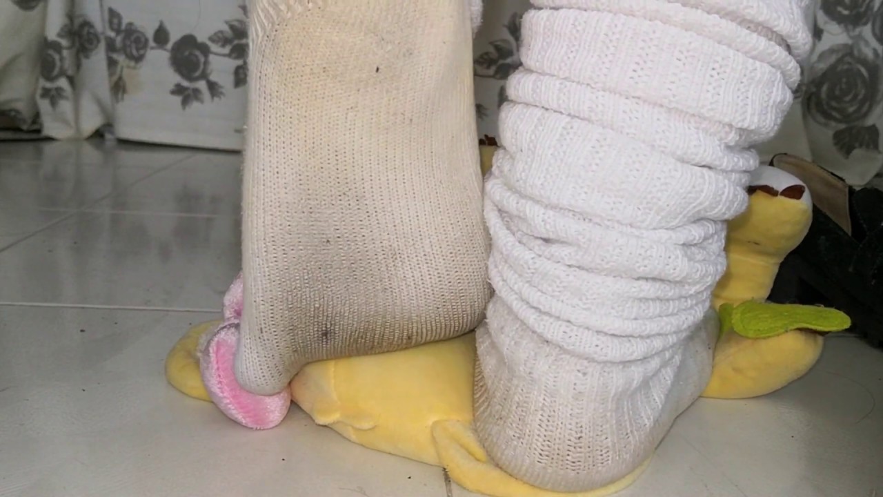 Giving dirty sock stinky sneaker socks