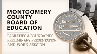 Board Of Education - Facilities And Boundaries Preliminary Presentation And Work Session - 101425