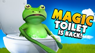 Flushing The Frog And Other Stuff Into The New Magic Toilet - Amazing Frog?