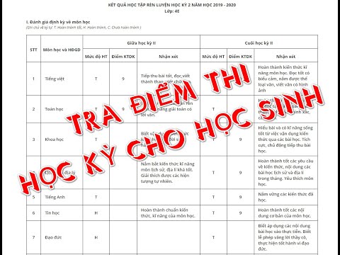 Hướng dẫn tra cứu điểm học kì mới nhất | học toán online 247