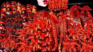 Asmr Y Seafood, Y Enoki Mushroom, Oyster, 해물찜, 팽이버섯, Octopus, Chicken, 치킨, 떡볶이 모음집 먹방Mukbang