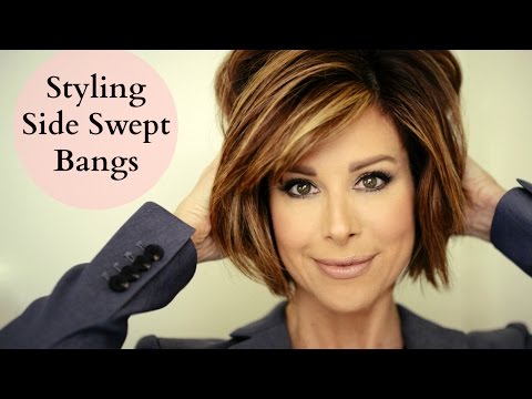 How To Blow Out Side Swept Bangs