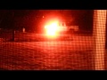 Truck blazing on fire. Small Explosion! (1)
