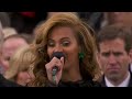 Video Beyonce Sings National Anthem at Obama Inauguration