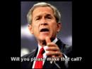 a conversation between Bush and Condoleezza Rice
