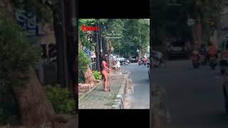 PPKM Diperpanjang, Dinar Candy Pakai Bikini di Pinggir Jalan.#shorts