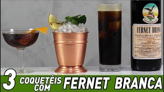 3 Coquetéis Com Fernet