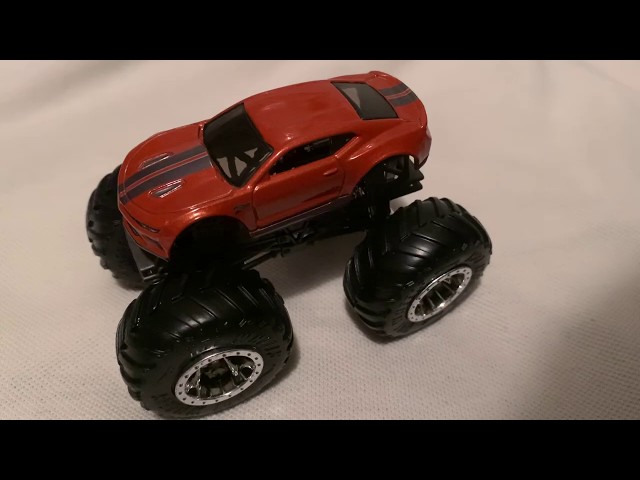 Hot Wheels Camaro Monster Truck (New for 2020! - Monster Trucks - Crash Legends | Camaro 50th)