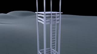 Houdini - procedural Watchtower