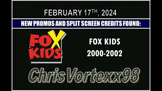 New Promos And Split Screen Credits Foundings 2-17-2024 Fox Kids 2000-2002