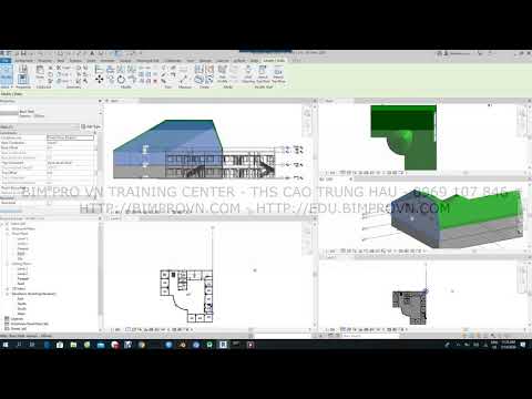 REVIT ARC 2020 - BÀI 2.7 : HƯỚNG DẪN CHỈNH SỬA MÁI (ROOF) VÀ TƯỜNG (WALL)