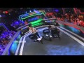 Paola Belmonte y Martin Sotomayor de Zona Publica de Cadena A en la cancha de #Juga2Bolivia