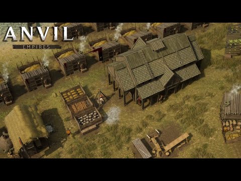 OUR OWN MEDIEVAL TOWN! Building our first Settlement in Anvil Empires | Pre-Alpha Playtest Gameplay