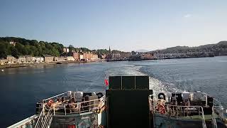 Ferry Leaving Rothesay Isle Of Bute