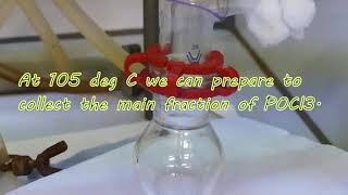Distillation of phosphorus oxychloride (phosphoryl chloride, POCl3) (4K)