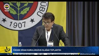 Hulusi Belgu Fenerbahçe Yüksek Divan Kurulu Konuşması