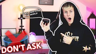 Asking Amazon Alexa *SCARY* SECRET COMMANDS! (Hidden Amazon Alexa Mystery Commands)