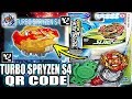 TURBO SPRYZEN S4 QR CODE + ALL SPRYZENS BEYBLADE BURST TURBO APP QR CODES