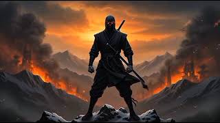 Epic Ninja Warrior Live Wallpaper 4K Dark Samurai Standing Over City Pc & Laptop Wallpaper