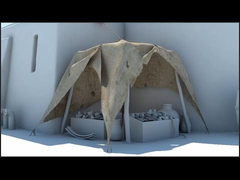 Как создать скатерть в 3d max