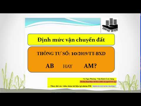 Định mức vận đất, AM hay AB?