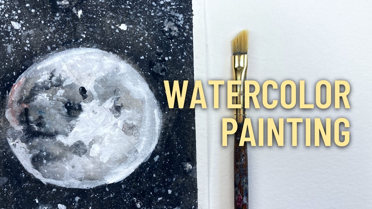 Relaxing Watercolor 🌕 Painting | Watch Moni Paint