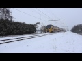 [4K] Trein door de sneeuw in Heiloo