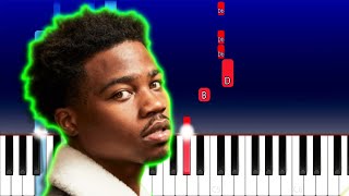 Roddy Ricch - Down Below (Piano Tutorial)