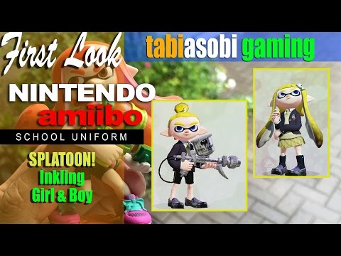 Amiibo Inkling Girl & Boy School Clothes Amiibo Inkling Girl & Boy School Clothes