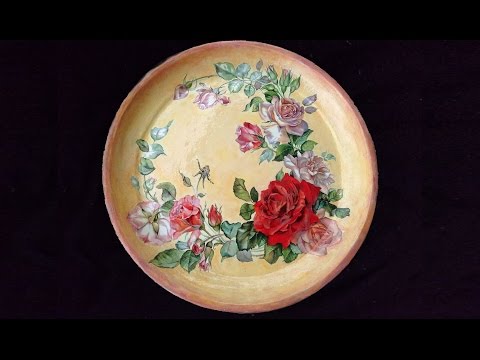 Декупаж как приклеить большую салфетку Декупаж как приклеить большую