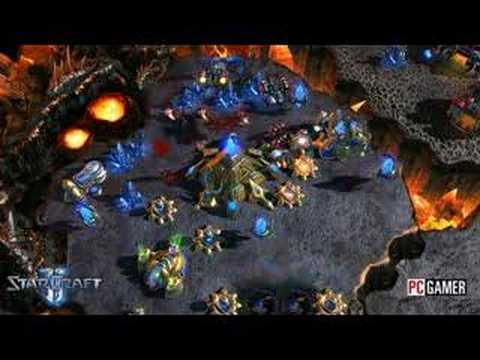 Starcraft 2 Gameplay footage and unit preview