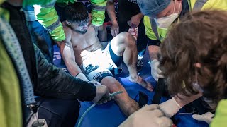 Accidentare horror în duelul Adrian Maxim vs Serghei Zanosiev
