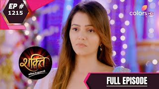 Shakti शकत Episode 1215 09 April 2021