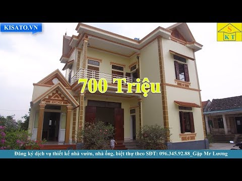 Mẫu Nhà 2 Tầng Đẹp Diện Tích 13x9m