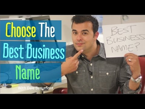 VIDEO : how to choose the best business name - naming your business is an important first step for an entrepreneur. thenaming your business is an important first step for an entrepreneur. thenamereflects who you are and what your business ...